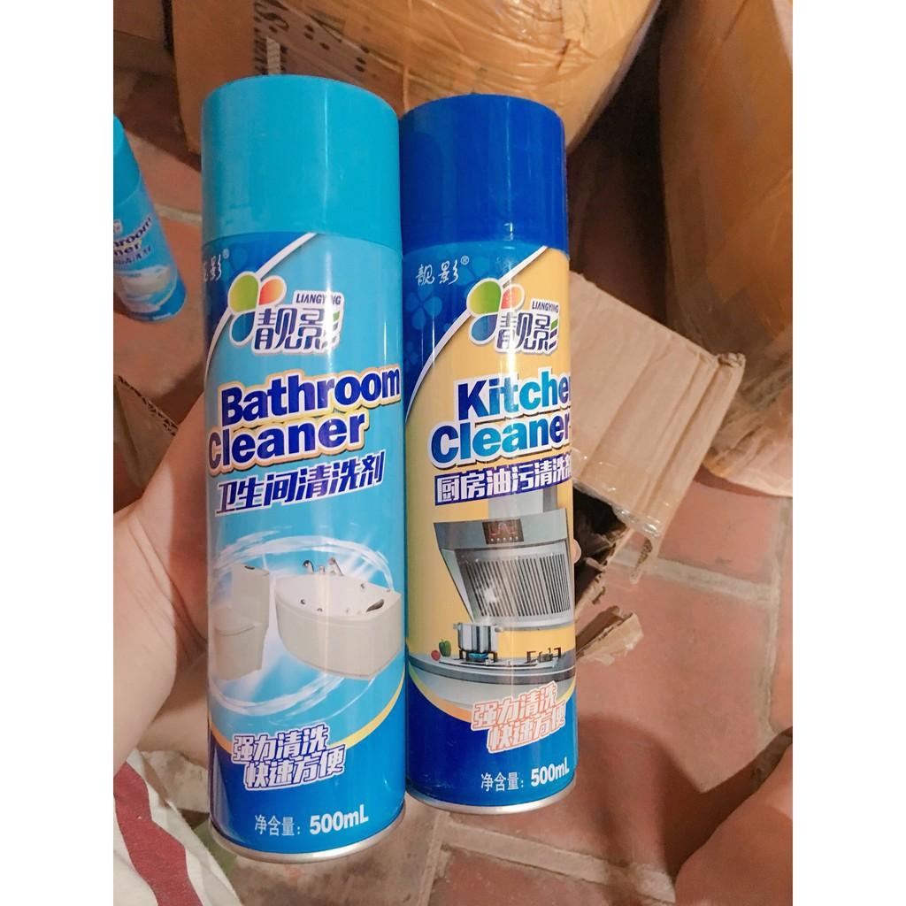 Chai Xịt Tẩy Rửa Vệ Sinh Nhà Tắm Bathroom Cleaner 500ML Siêu Sạch - Khử Mùi,An Toàn Không Gấy Kích Ứng Da
