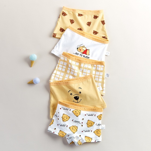 Quần lót bé gái combo 5 chiếc kháng khuẩn 100% Cotton thoáng mát hàng xuất Hàn