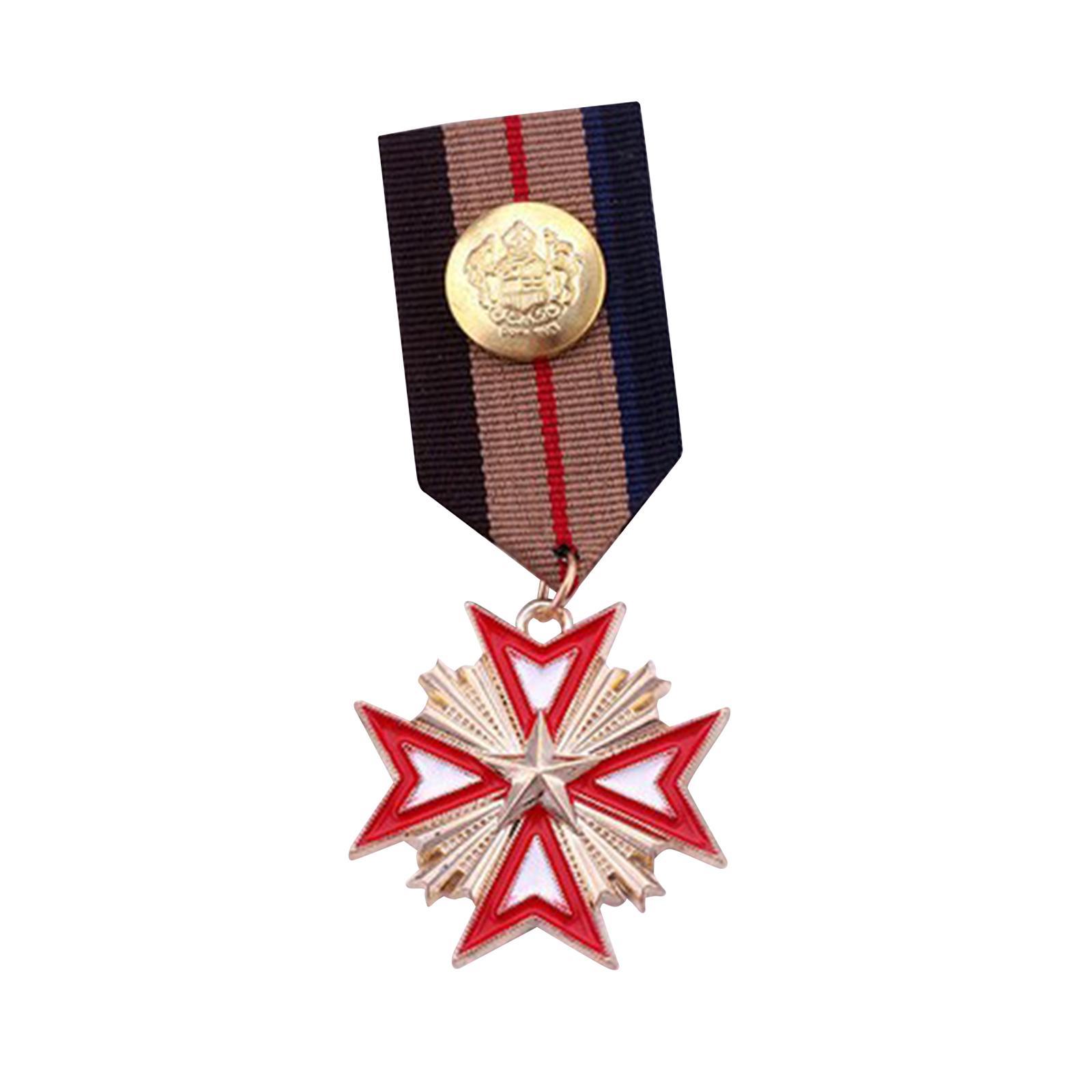 Striped Fabric Badge Medal Fashion Brooch Pin for Shirt Women Men 2x