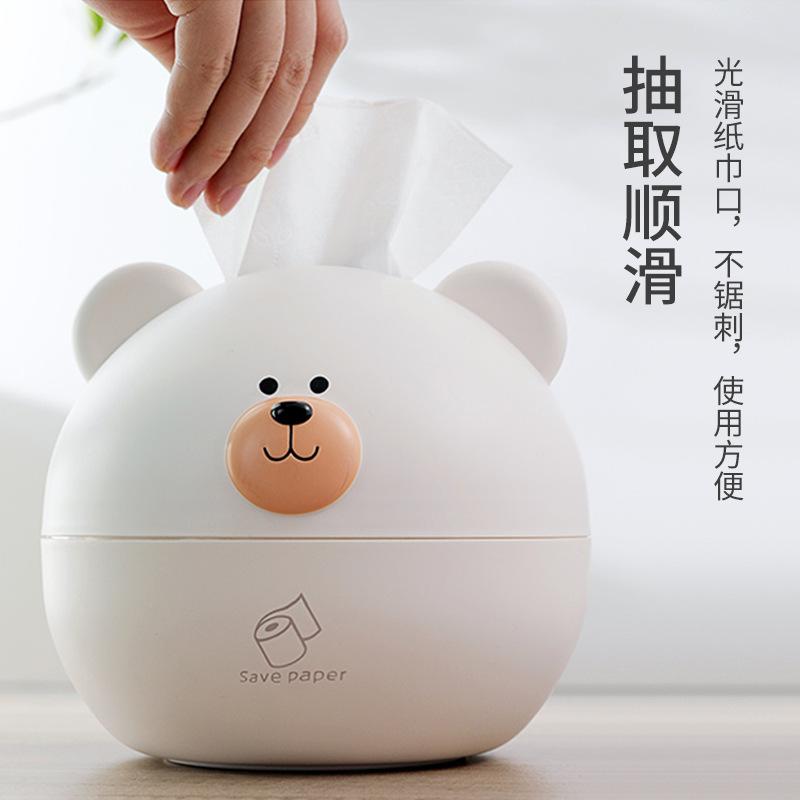 Hộp 2022 Ống Khăn Giấy Để Bàn Hình Gấu Hoạt Hình Dễ Thương