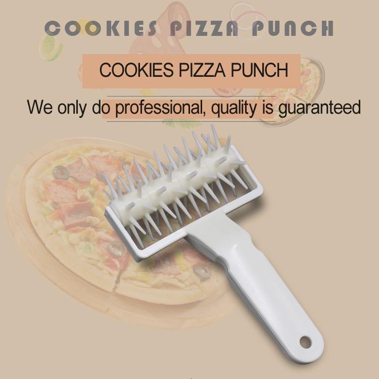 A Kitchen Dining or Bar Baking Tool Pizza Needle Roller Hole Puncher Plastic Handle Hole Puncher Tool