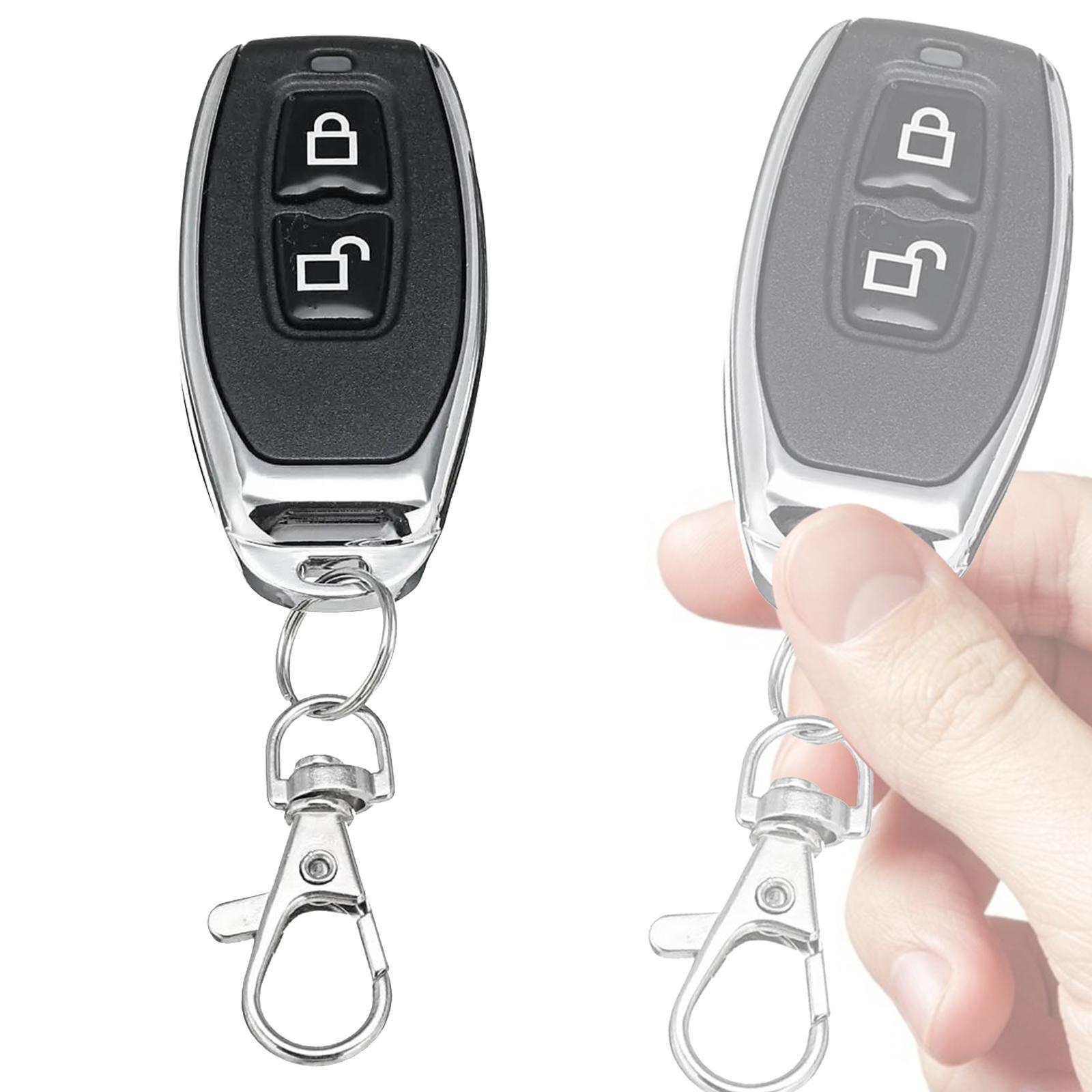 Universal Remote Keychain 2 Buttons Garage Door Remotes for Electric Vehicle