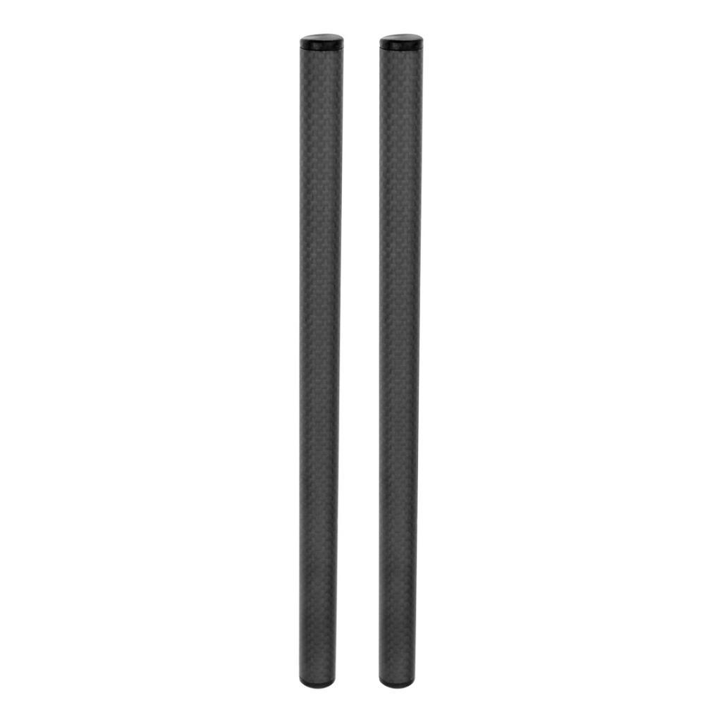 2pcs 25cm 10inch 15mm Carbon Fiber Rod for 15mm Rail DSLR Rig Support System