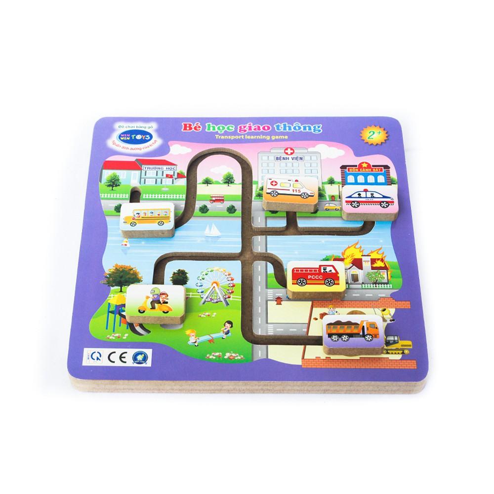 Đồ chơi gỗ Winwintoys - Bé học giao thông 69292