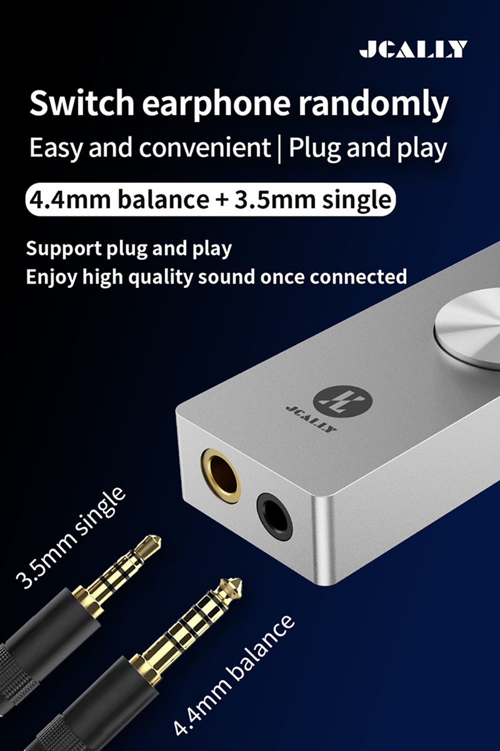 [NC] JCALLY AP10 Dual DAC CS43131 | Bộ giải mã Type C | Hỗ trợ giải mã DSD256 | Dongle Dac Amp - Hàng Chính Hãng