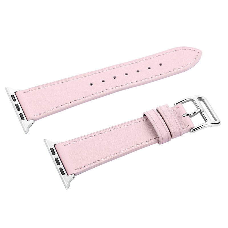 Dây Da Pink Colour cho Apple Watch