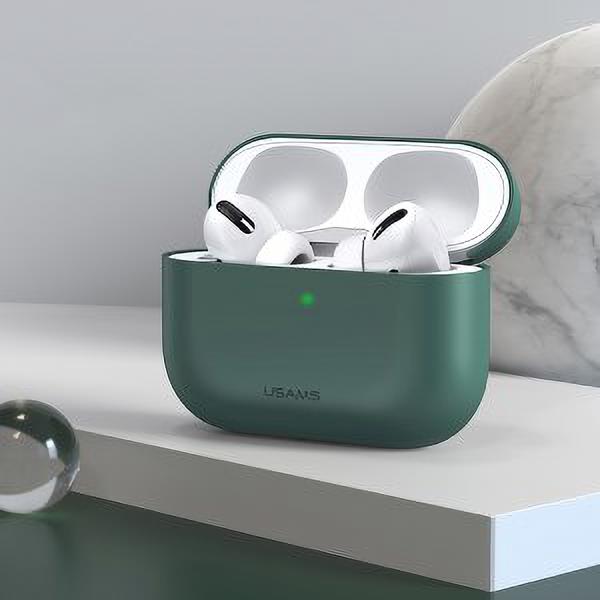 Bao case chống sốc silicon cho tai nghe Apple Airpods Pro hiệu Usams BH569 (siêu mỏng 2mm, chống vân tay, chống bám bẩn, chống va đập, vật liệu cao cấp) - hàng nhập khẩu