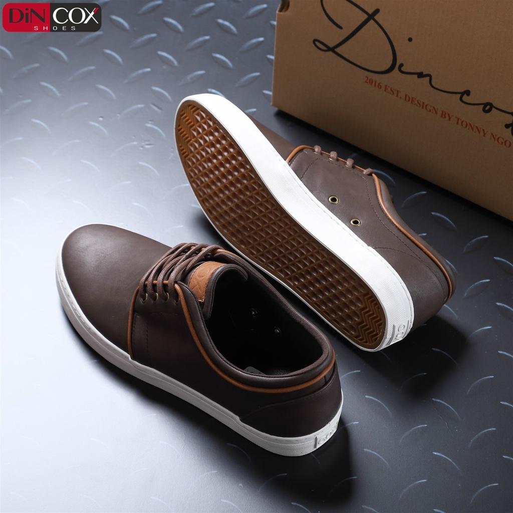 Giày Sneaker Da Nam DINCOX C03 Khí Chất Lịch Thiệp Brown