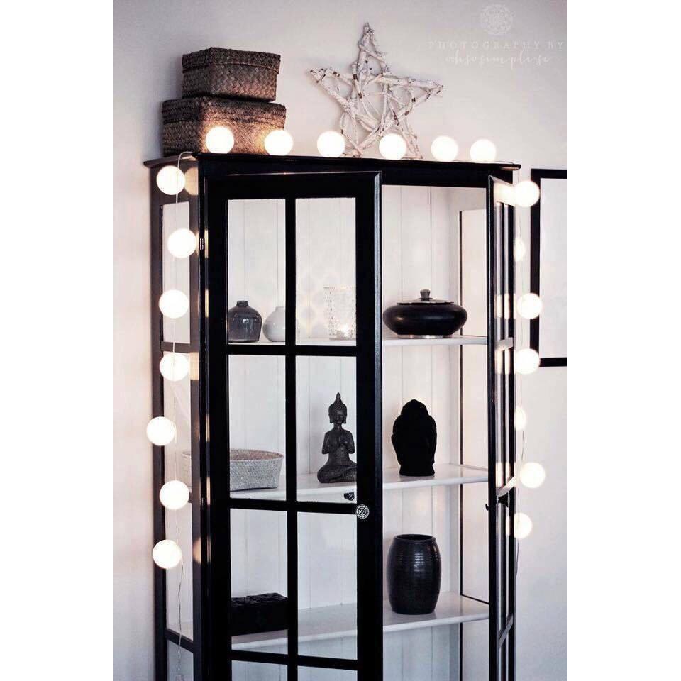 PVN9551 Bộ dây đèn 20 bóng led nháy trang trí hình quả bóng T2