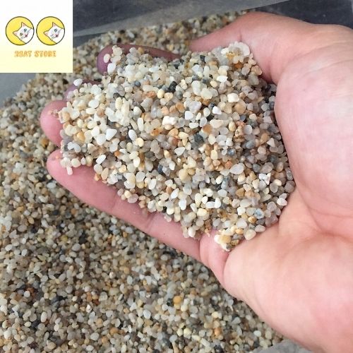 Sỏi suối tự nhiên dùng trải nền hồ cá thủy sinh