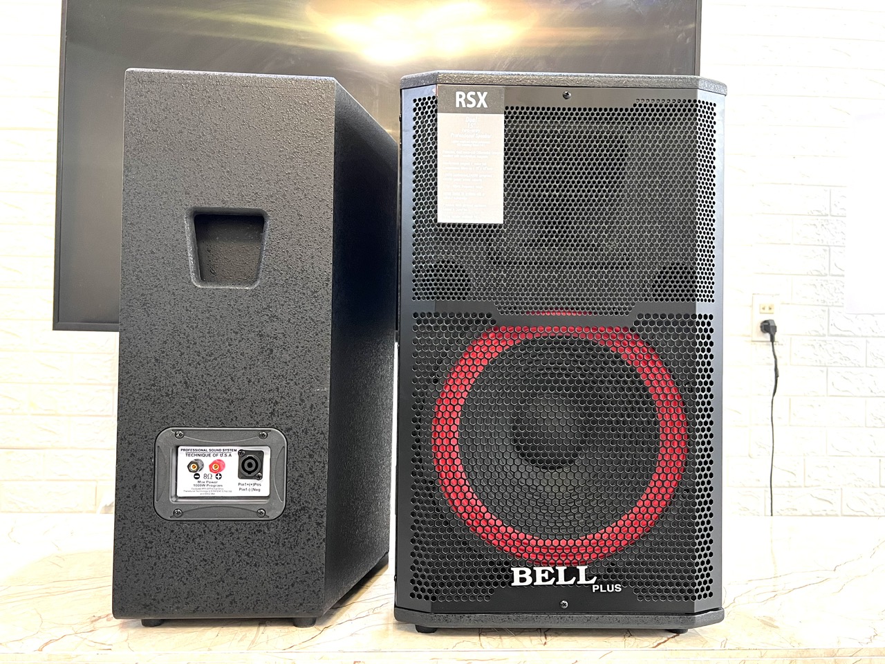 Loa đứng 3 tấc thùng sơn chuyên karaoke và nghe nhạc Bellplus (hàng chính hãng)