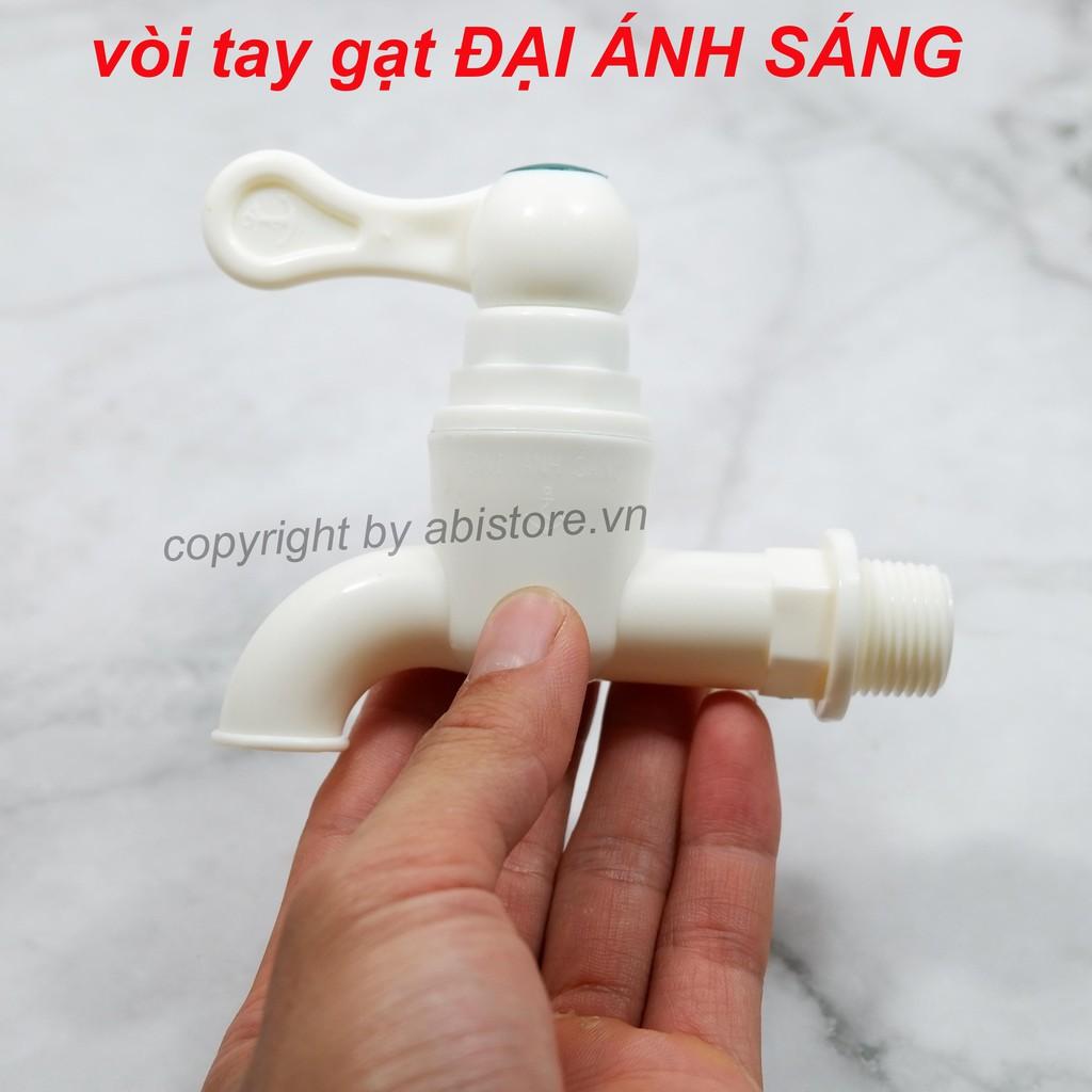 Vòi nước nhà tắm, vòi rửa nhựa, vòi vườn Đại Ánh Sáng tay vặn và tay gạt hàng đẹp
