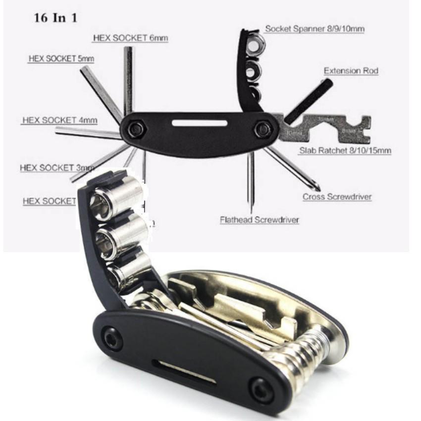 Bộ dụng cụ sửa chữa xe đạp đa năng gọn nhẹ du lịch TL 346-1