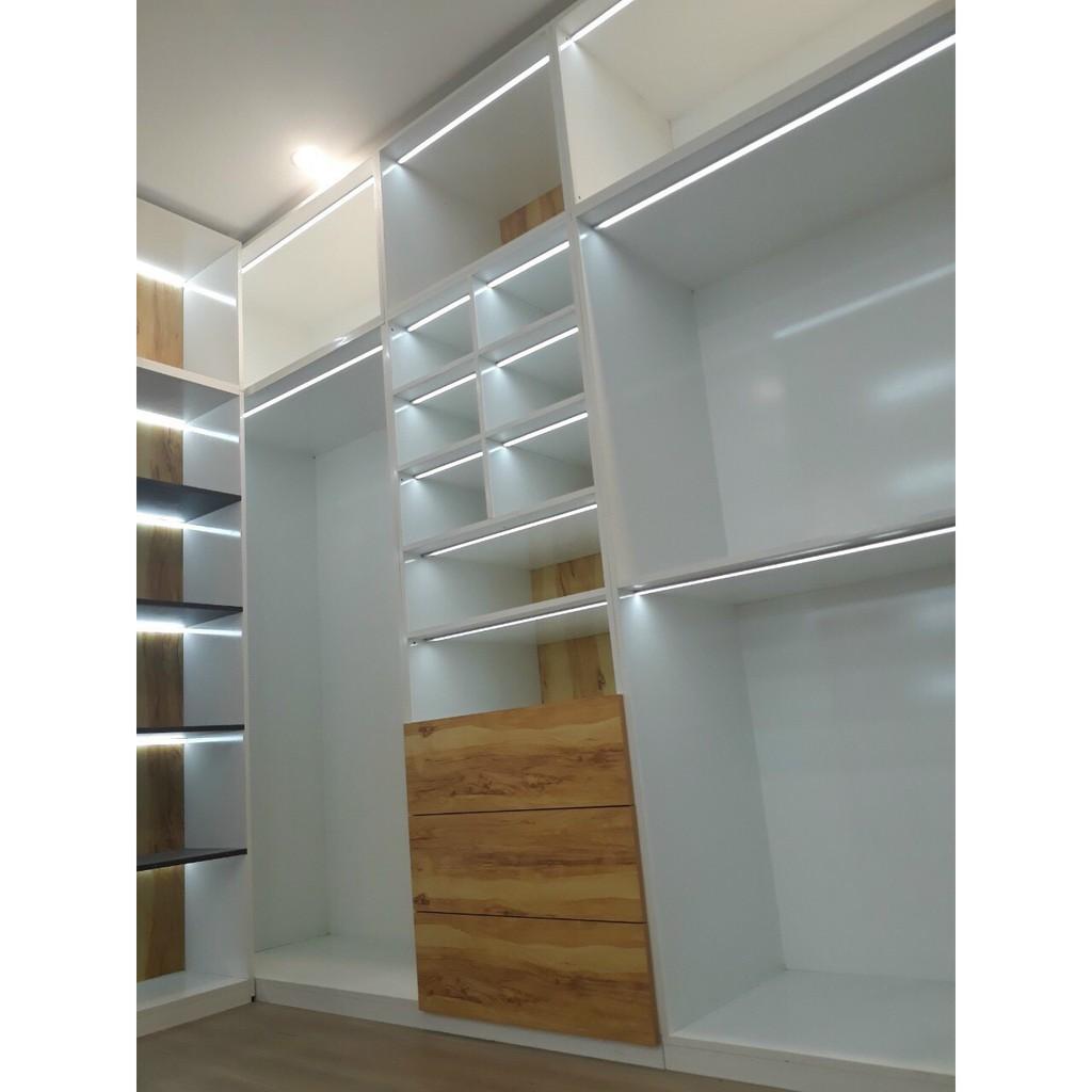 Đèn led thanh nhôm lắp nổi KT 509, chuyên lắp tủ, kệ trưng bày sản phẩm