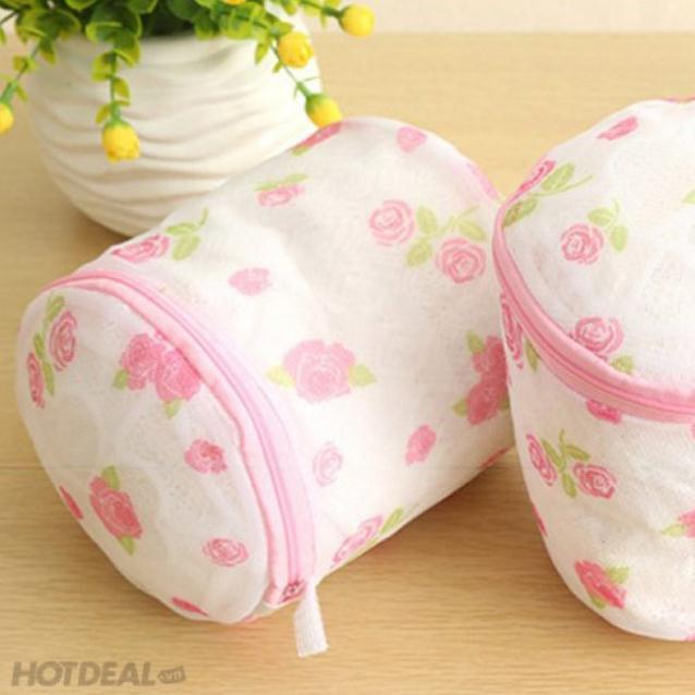 Túi giặt áo lót xuất nhật.- gọng hoa