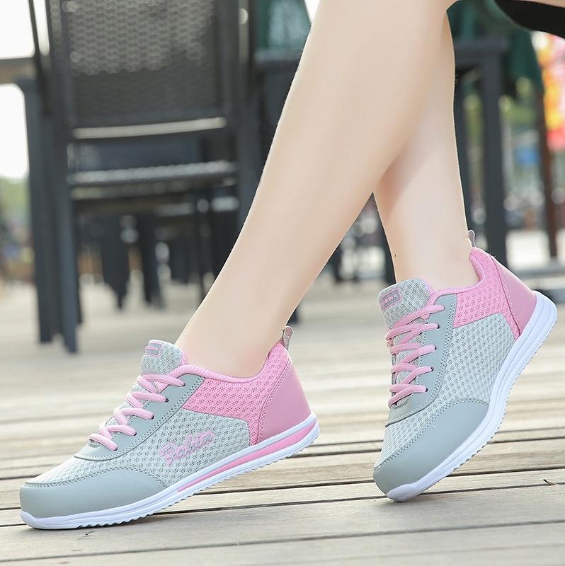 Giày Sneaker Thể Thao Nữ YAMET YM9968HX Xám Phối Hồng