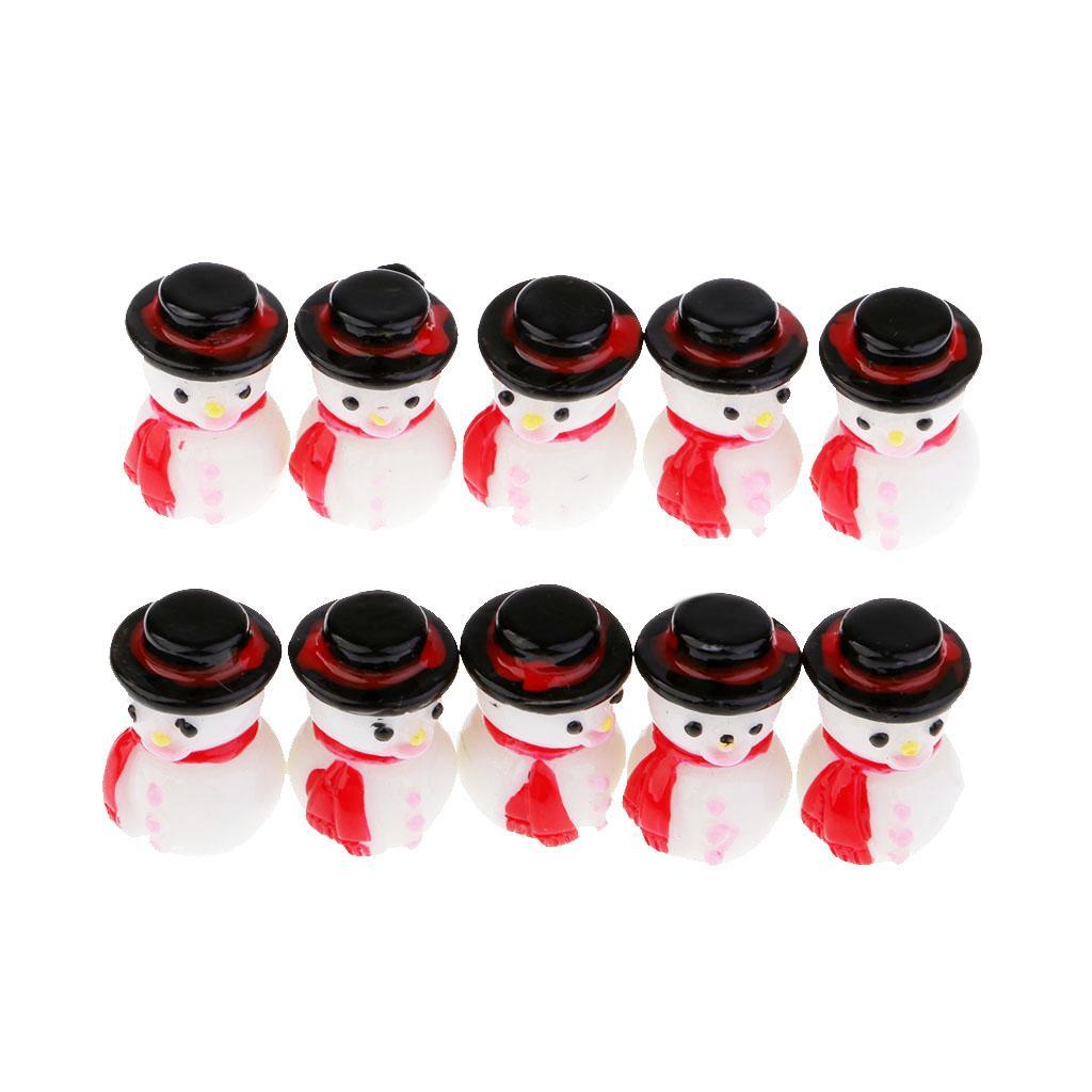 20pcs Snowman Doll Christmas Decoration DIY Handmade Snowman Ornaments Decor