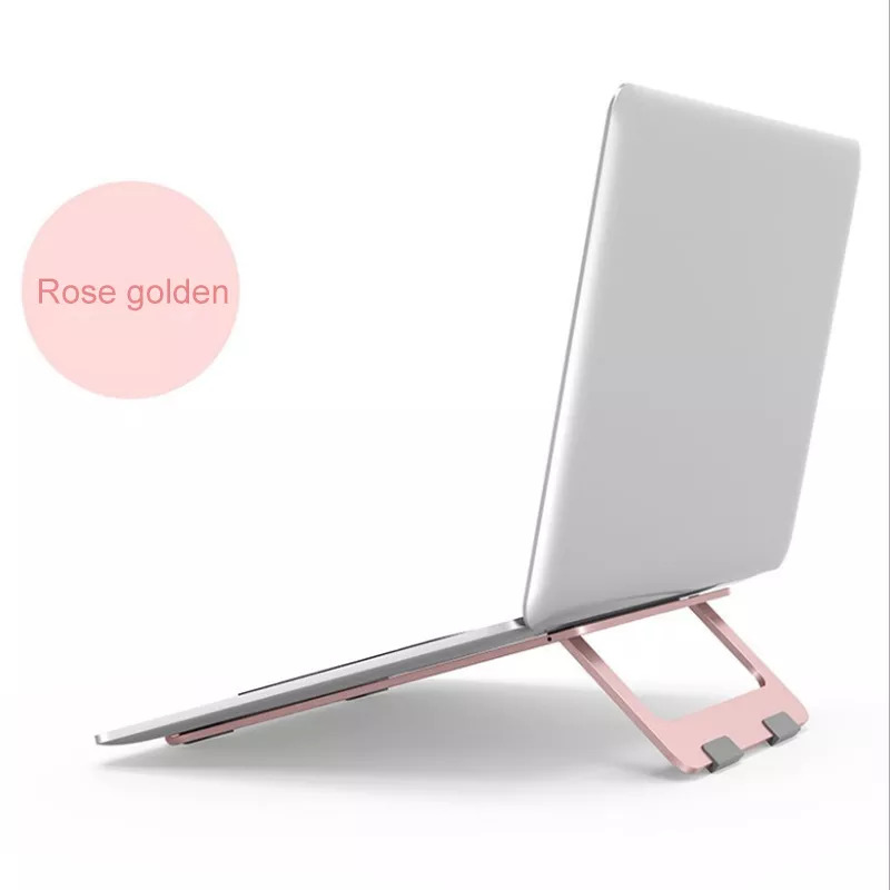 Giá đỡ / Đế đỡ tản nhiệt để bàn dành cho Laptop, Macbook, Máy Tính Xách Tay Chất Liệu Hợp Kim Nhôm gấp gọn tiện dụng - Giao màu ngẫu nhiên - Hàng chính hãng