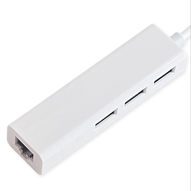 HUB USB TYPE C Chia 1 Ra 3 Cổng USB 3.0 + 1 Cổng LAN 100Mbps - Hàng chính hãng