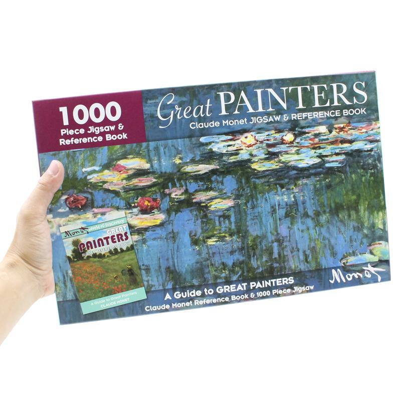 1000 Piece Jigsaw &amp; Reference Book: Great Painters Claude Monet