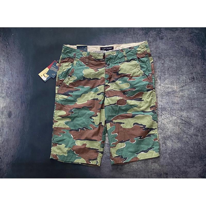 Quần short_dã ngoại_du lịch - Camo trắng xanh