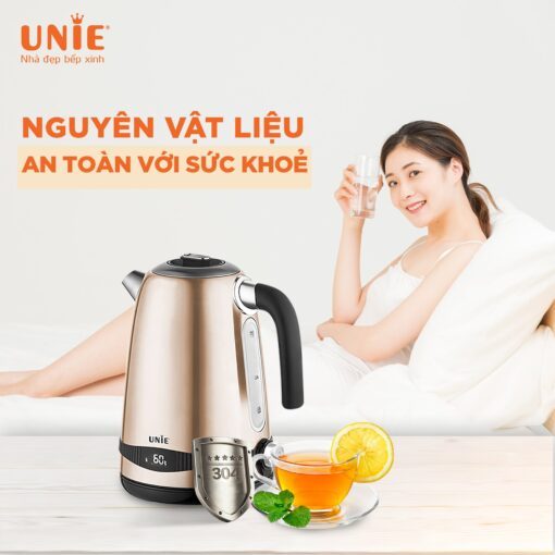Ấm Đun Siêu Tốc Unie 1.7Lit UEK1762C, Công Suất 2200W , Hàng Chính Hãng