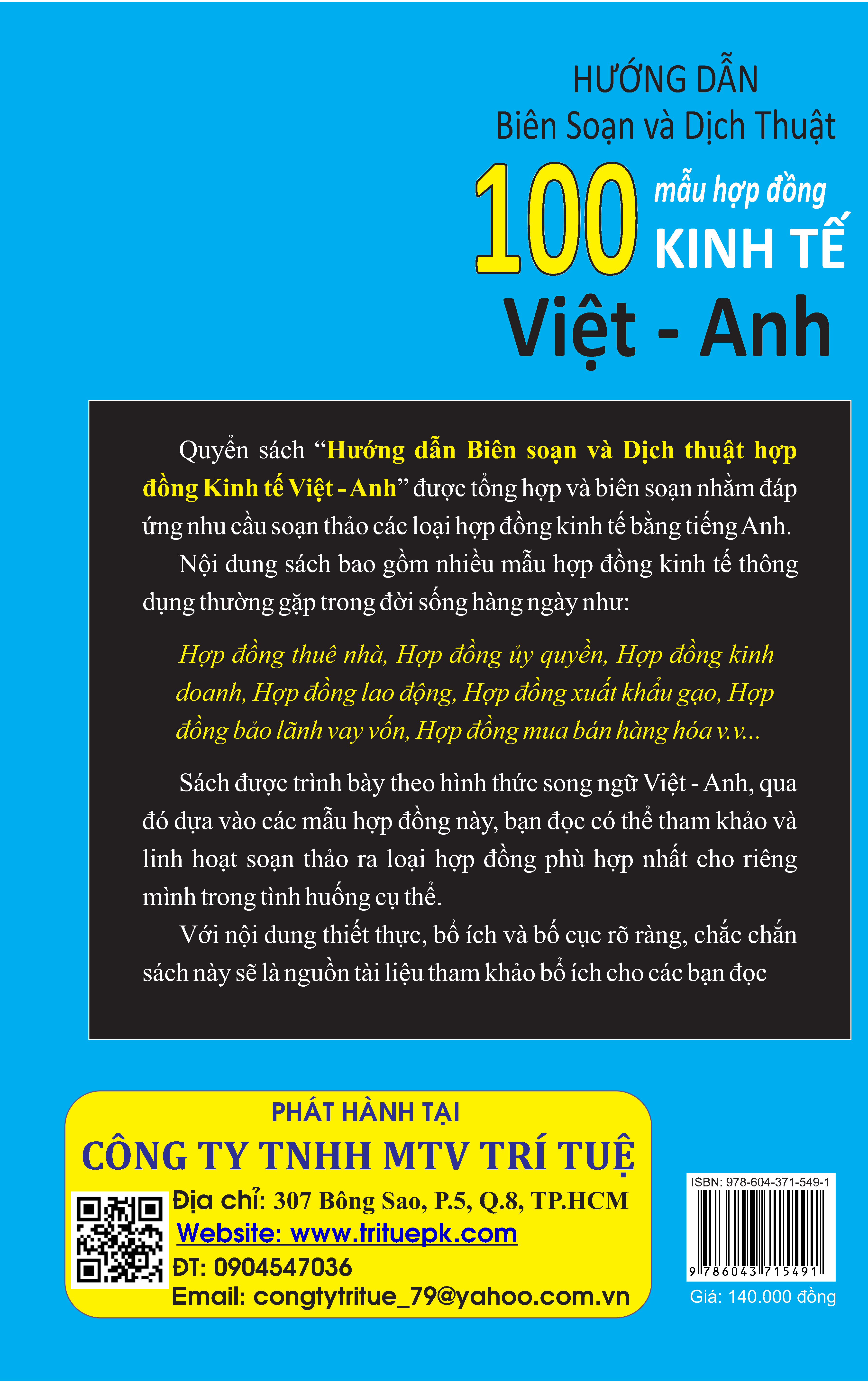 Hướng dẫn Biên soạn và Dịch thuật 100 mẫu hợp đồng Kinh tế Việt -Anh