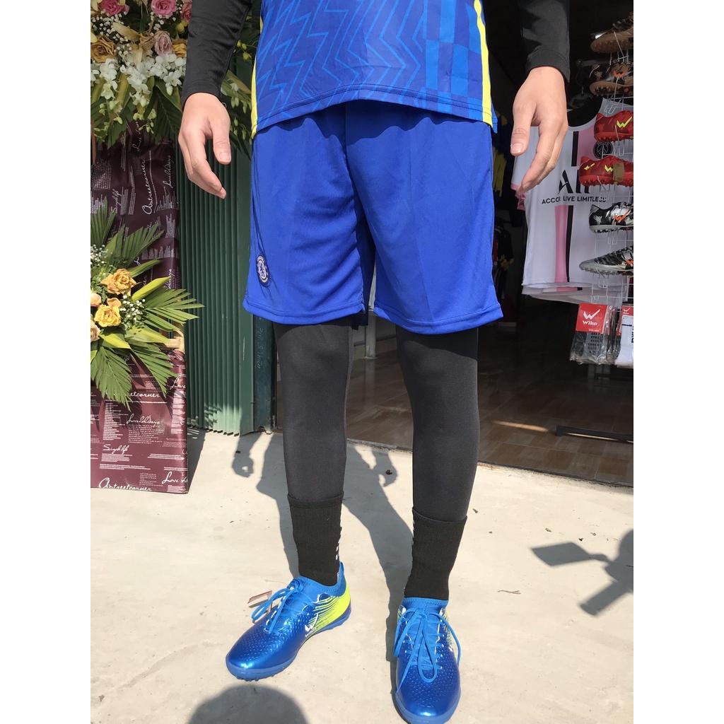 Mẫu quần áo đá banh cao cấp CLB Chelsea thun lạnh xanh blue