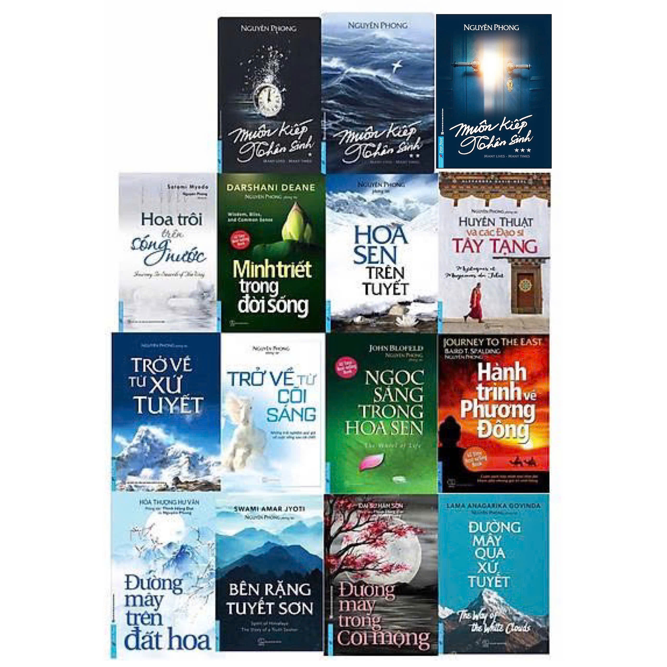 Sách - Combo 15 Cuốn Tác Giả Nguyên Phong - Bìa Mềm (FN-MK)