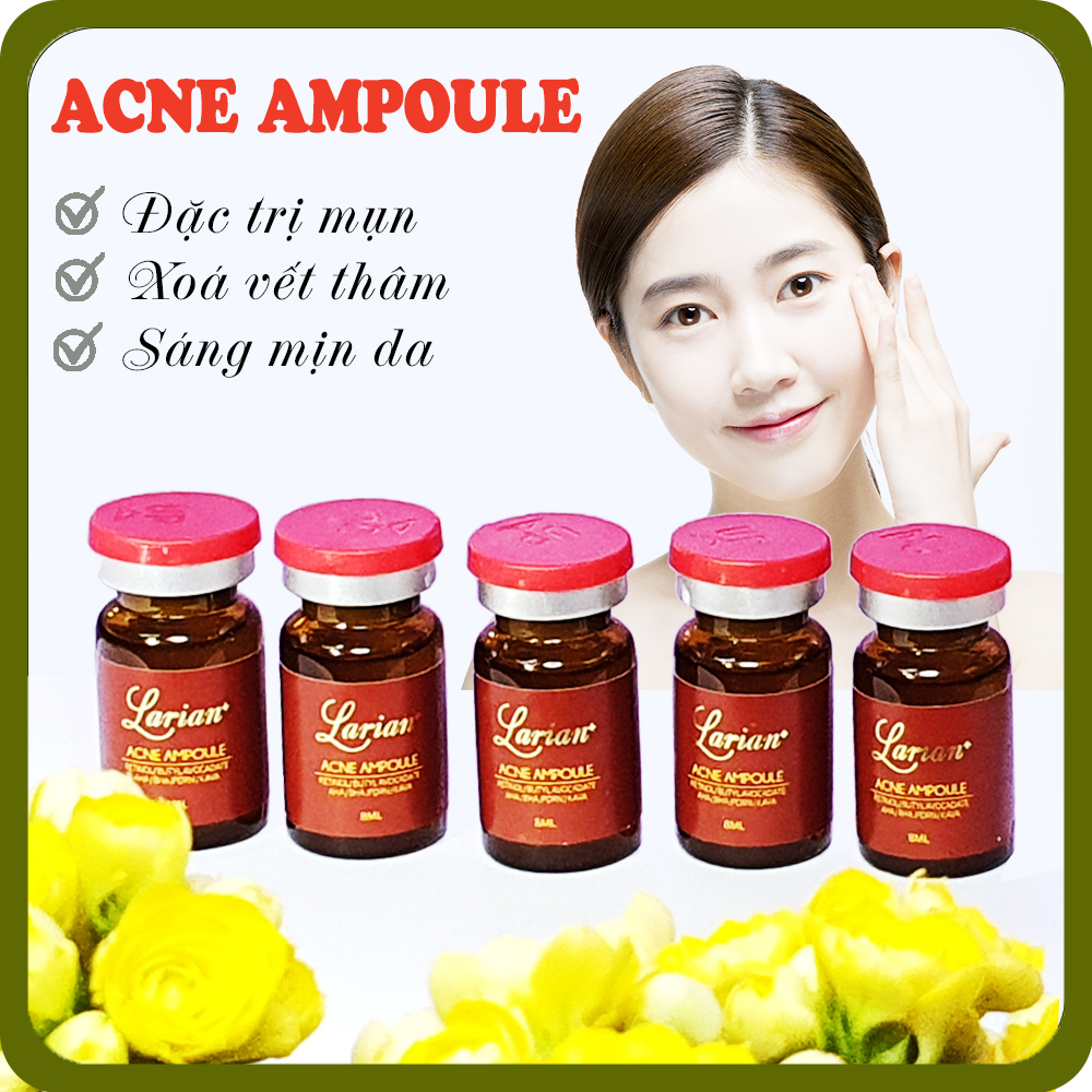 Combo 5 lọ Tế bào gốc Acne Ampoule Larian (làm giảm mụn sưng viêm, làm đầy sẹo rỗ, xoá mờ vết thâm)