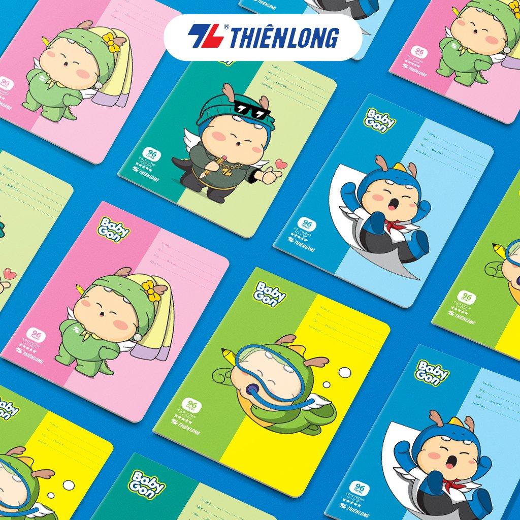 Tập học sinh 96 trang 4 ô ly vuông 2mm 100gsm NB-124 Thiên Long - Mẫu ngẫu nhiên