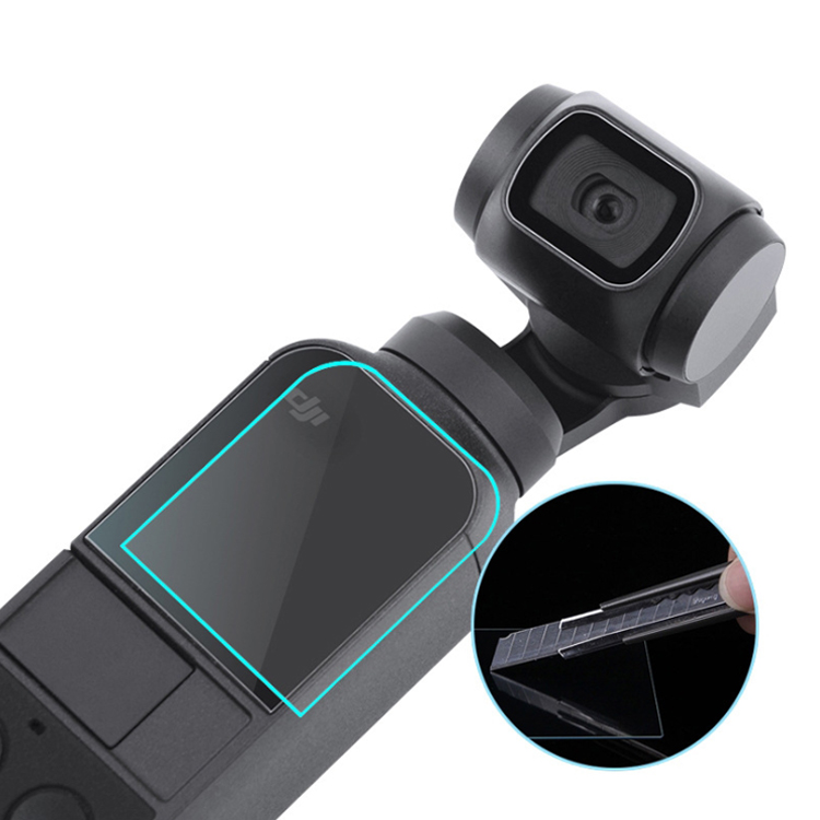 Miếng dán bảo vệ màn hình và camera cho Osmo Pocket chính hãng Puluz - Hàng chính hãng