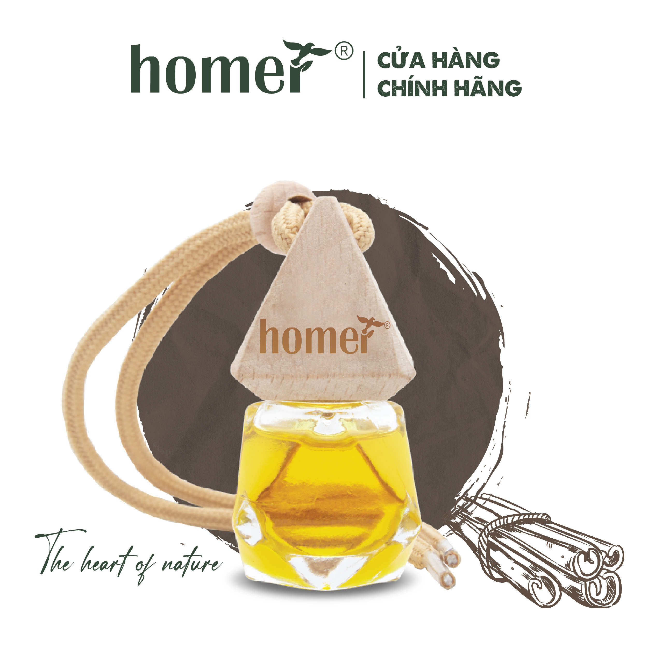 Tinh Dầu Quế Homer 100ml - Chính Hãng, Đạt Chuẩn Kiểm Định Cao Cấp - Tinh Dầu Xông Thơm Phòng, Thư Giãn, Khử Mùi hiệu quả