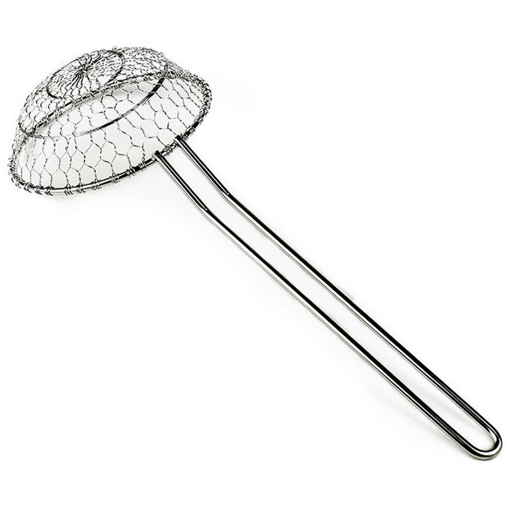 Stainless Steel Mesh Strainer Sieve Sifter Kitchen Noodle Dumpling Colander