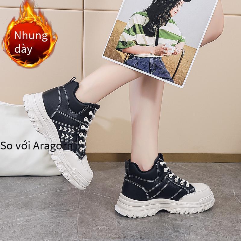 Phong cách mới nhất của giày nữ giày lưới màu đỏ giày chạy bộ thoáng khí giày cổ tích mới nhất