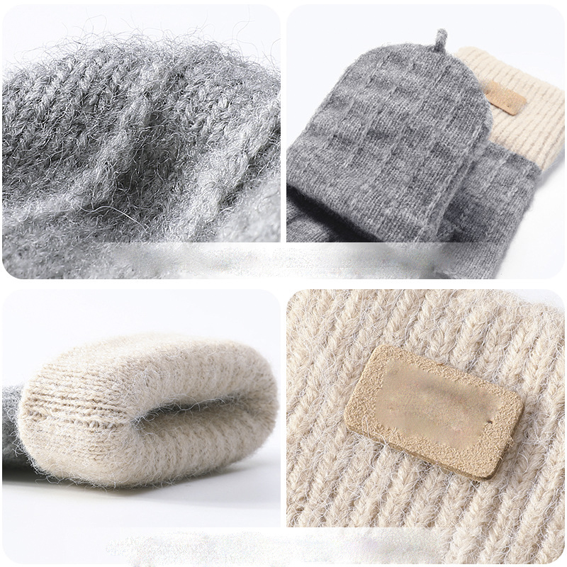 Găng tay len cụt ngón nữ cao cấp Golovejoy DZ96
