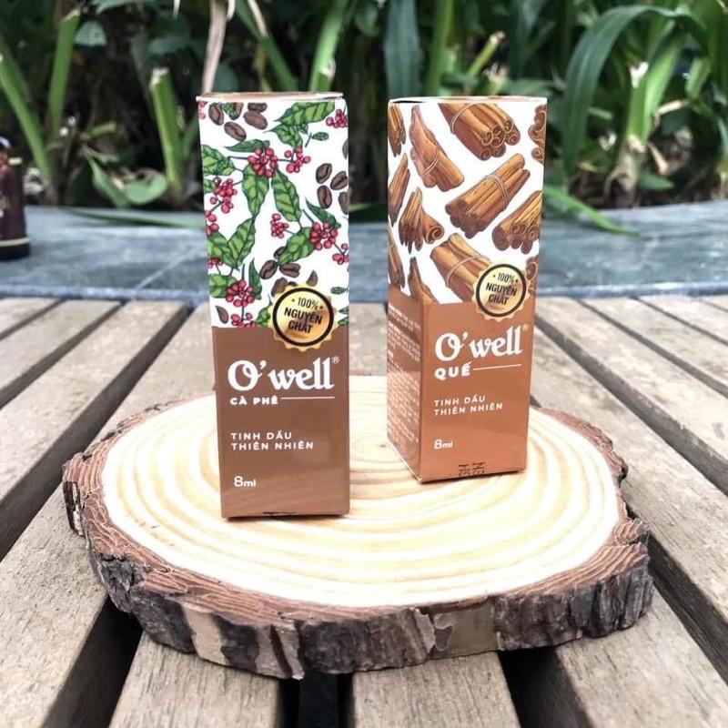 Tinh dầu treo xe ô tô, treo phòng hương quế, cà phê 8ml