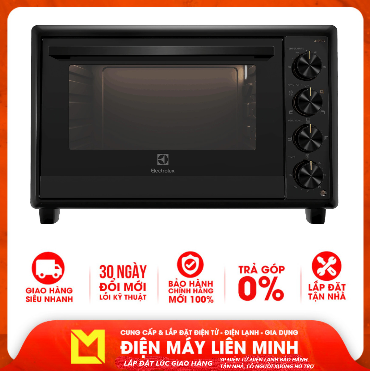 Lò nướng để bàn Electrolux EOT5622XFG UltimateTaste700 56 lít - Hàng chính hãng (chỉ giao HCM)