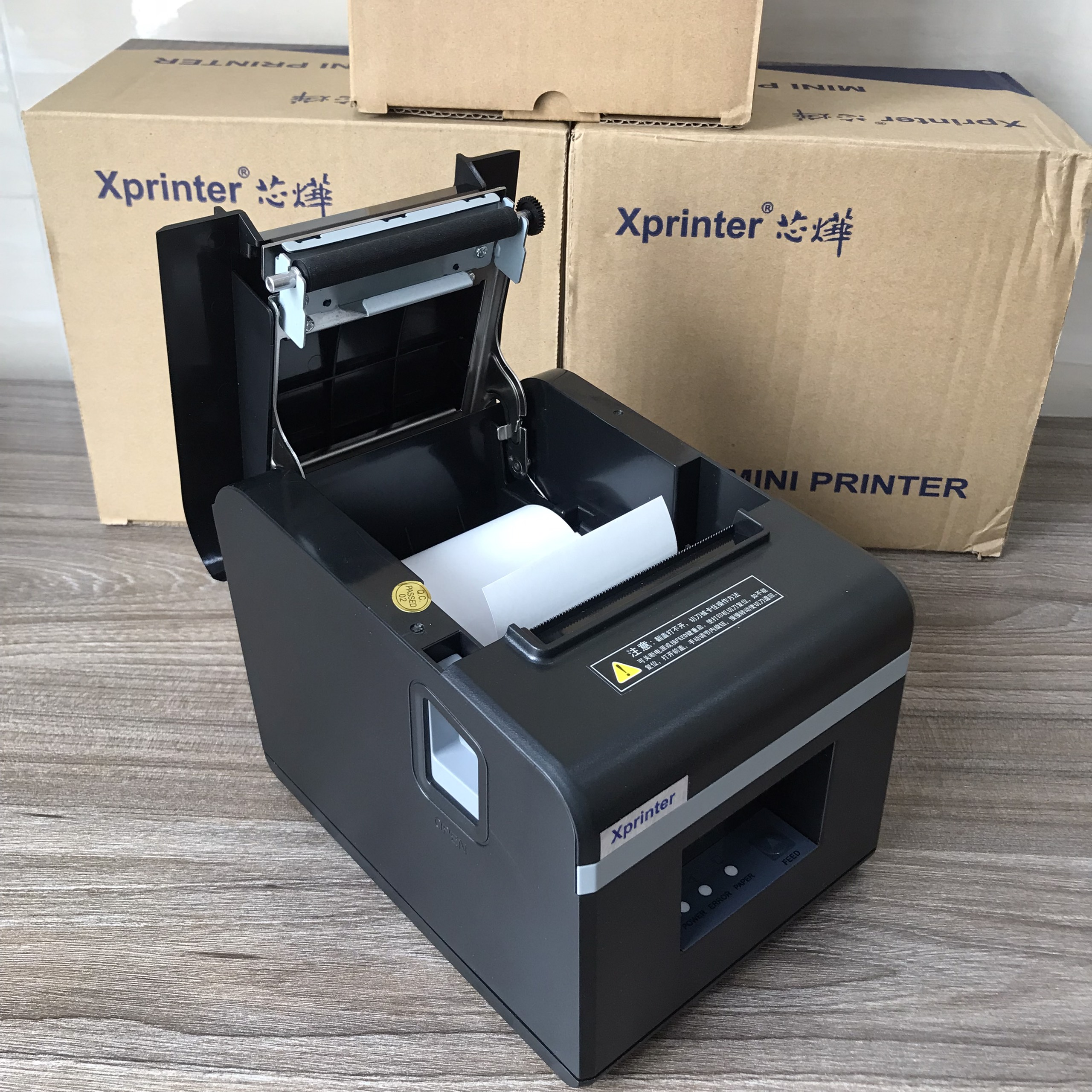 Máy in hóa đơn , máy in nhiệt, kết nối wifi/usb Xprinter XP-N160II, máy in bill điện thoại /tốc độ in 160mm/s - Hàng chính hãng .