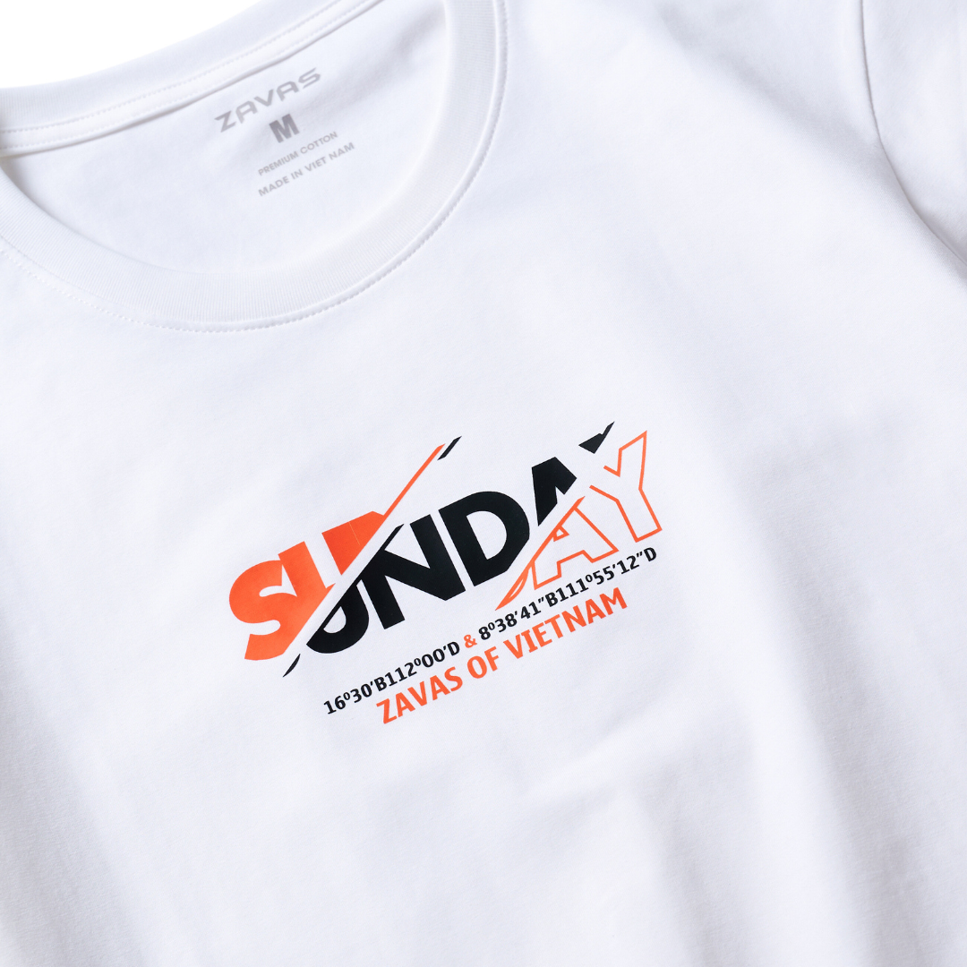 Áo thun nam cổ tròn SUNDAY chất vải cotton 4 chiều xuất xịn, mát mẻ, dày mịn sang trọng - ZAVAS