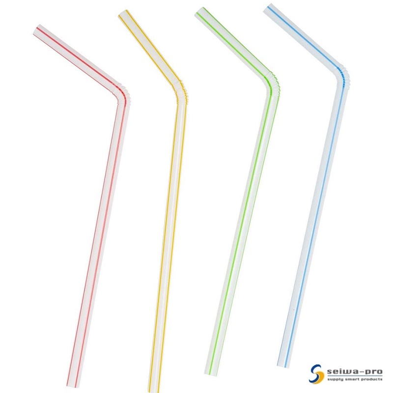 Set 50 ống hút dài Flexible Straw φ6mmx250mm - Hàng nội địa Nhật Bản