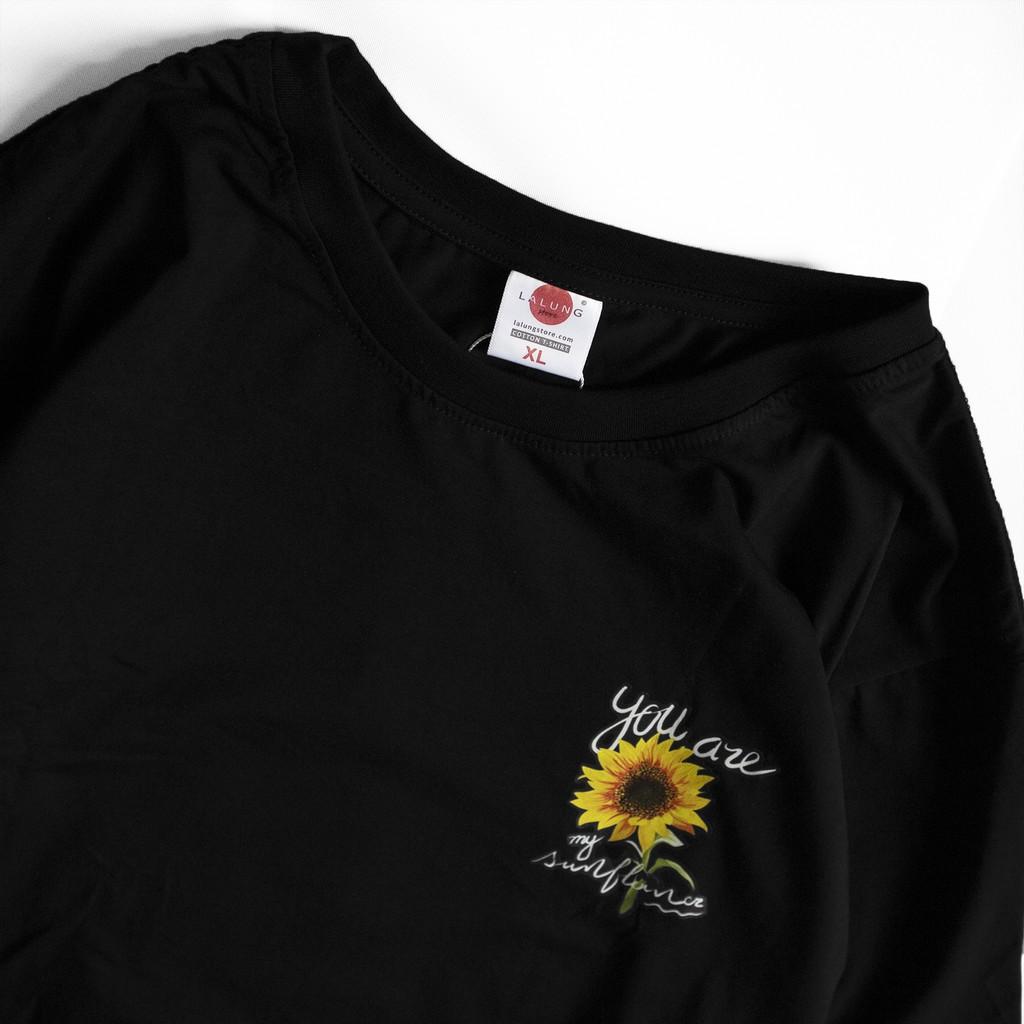 Áo Phông Cotton Unisex Hoạ Tiết Hoa Hướng Dương Mã 881