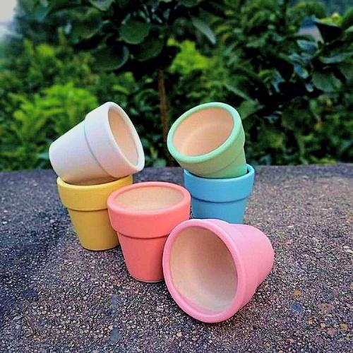 Chậu đất nung trồng sen đá xương rồng, chậu trồng sen đá trang trí nhà và bàn làm việc, văn phòng