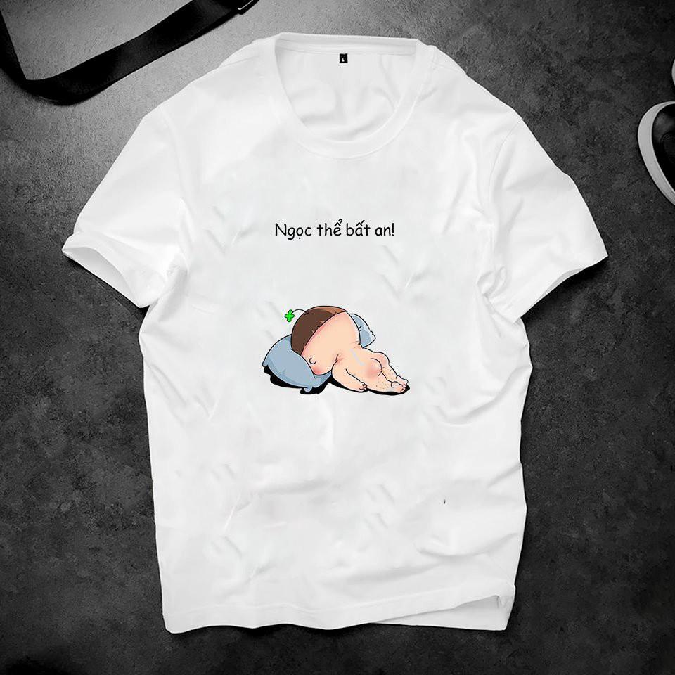 Áo thun unisex in Quỳnh aka dễ thương vải dày mịn 2019ts585