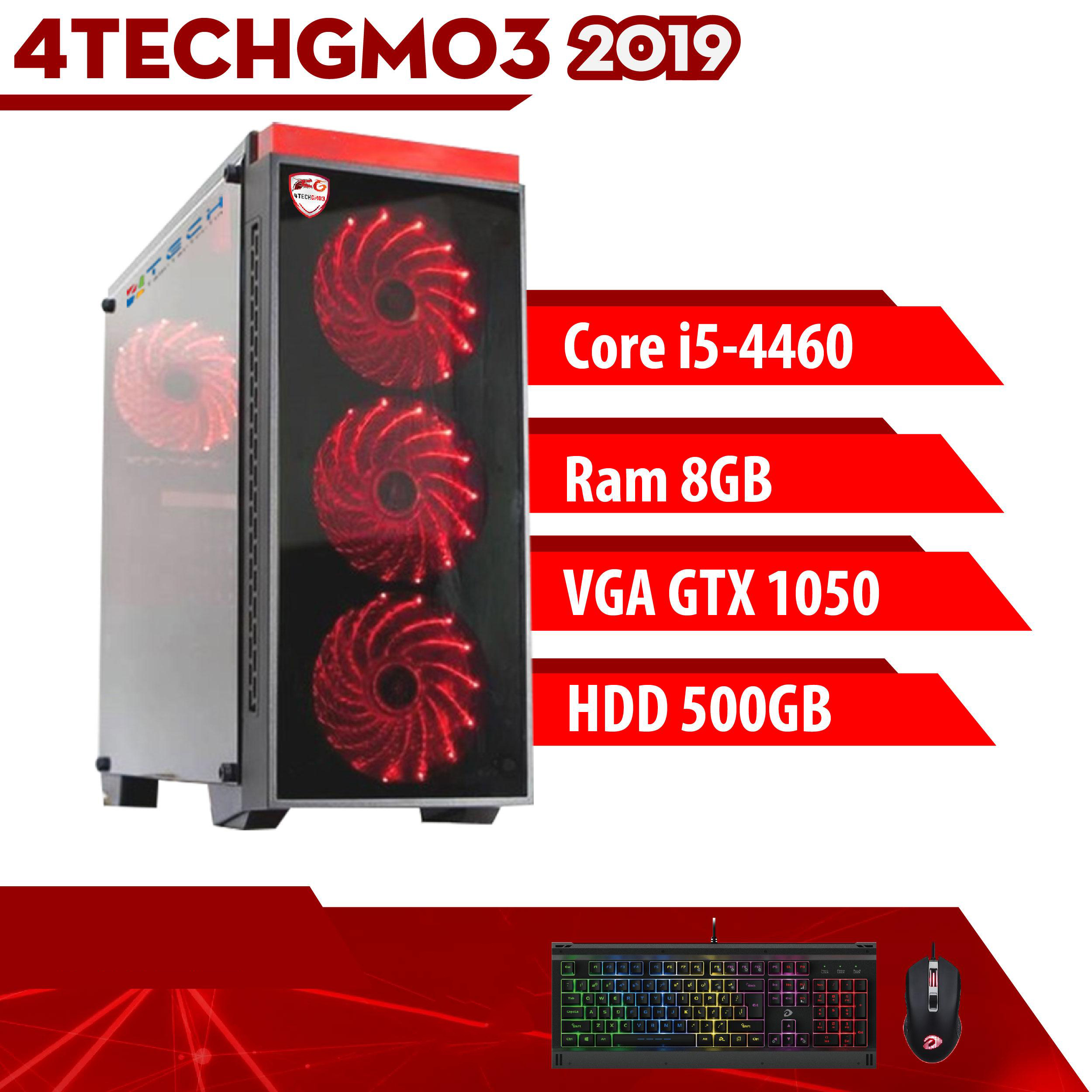 Bộ máy tính để bàn chơi Game VIP đời cao cấu hình khủng giá tốt 4TechGM03 2019 Core i5, Ram 8GB, SSD + HDD, Vga 1050, PC Gaming kèm màn hình 22inch. - Hàng Chính Hãng.