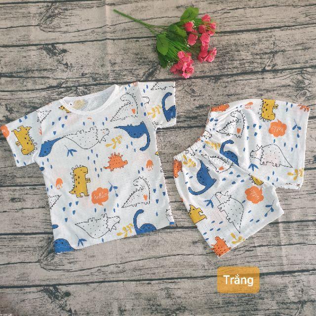 Bộ Cotton Sợi Tre Cho Bé