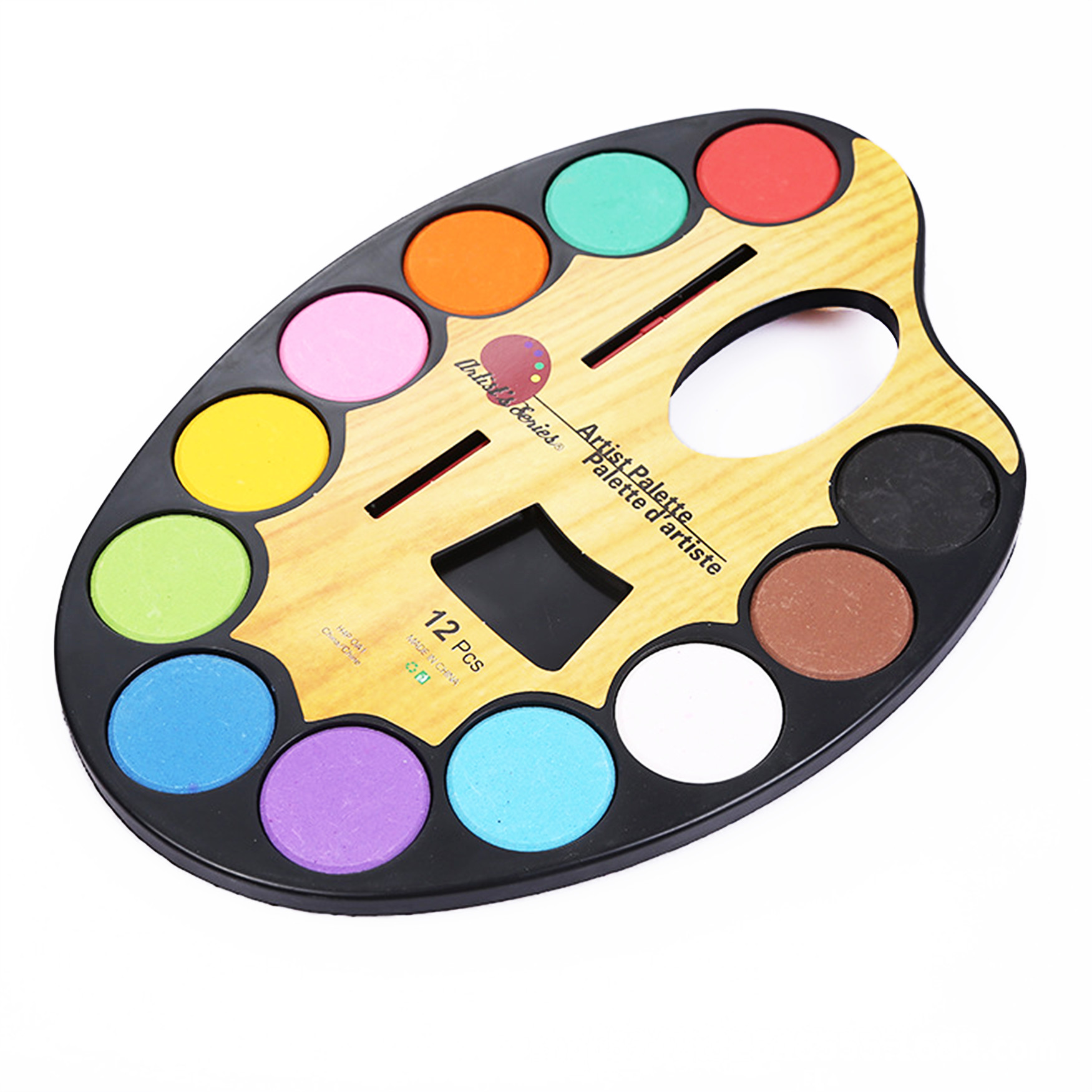 Bộ Palette 12 Màu Nước Water Color Cao Cấp Size Nhỏ/Vừa/Lớn Tặng Bút Lông Cọ Vẽ Pha Màu Tiện Dụng - Bộ Palette Màu Nước Chuyên dụng Tiện Dụng 12 Màu Sắc Chất Lượng Vượt Trội - Hàng Chính Hãng VinBuy