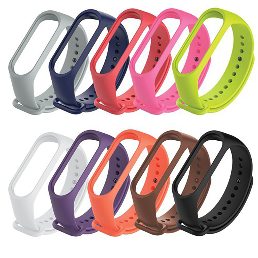 Dây cao su thay thế cho Vòng đeo tay Xiaomi Mi Band 5, không phù hợp Miband 3, Mi band 4 - Hàng Nhập Khẩu
