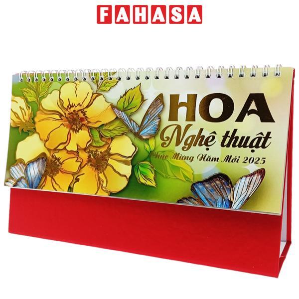 Lịch Bàn Chữ A 2025 - Hoa Nghệ Thuật - AB-L17-LBA