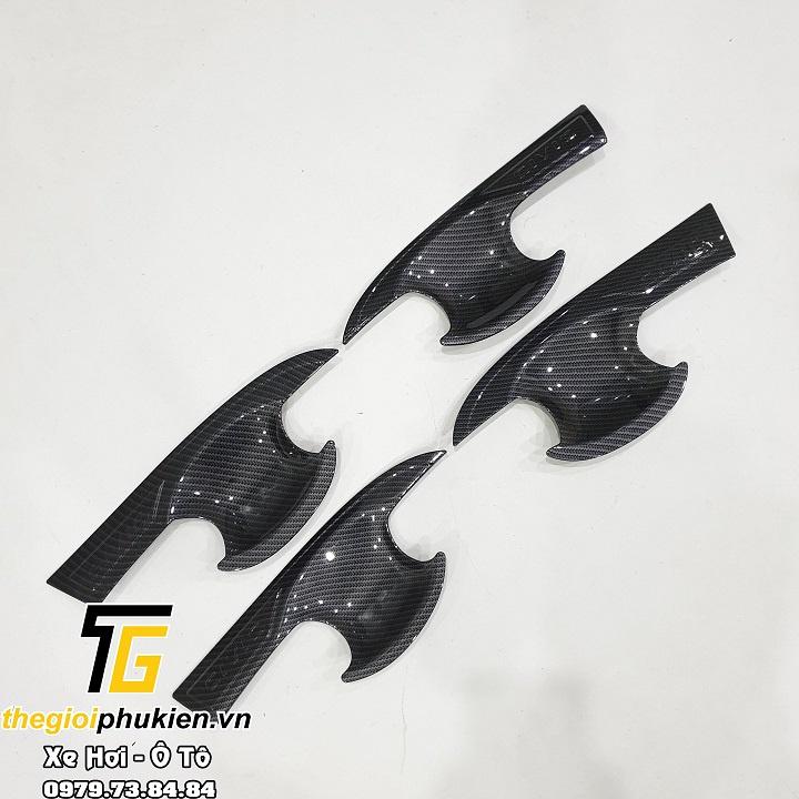 Bộ ốp tay nắm cửa, hõm cửa xe Honda Civic 2016-2020 vân Carbon